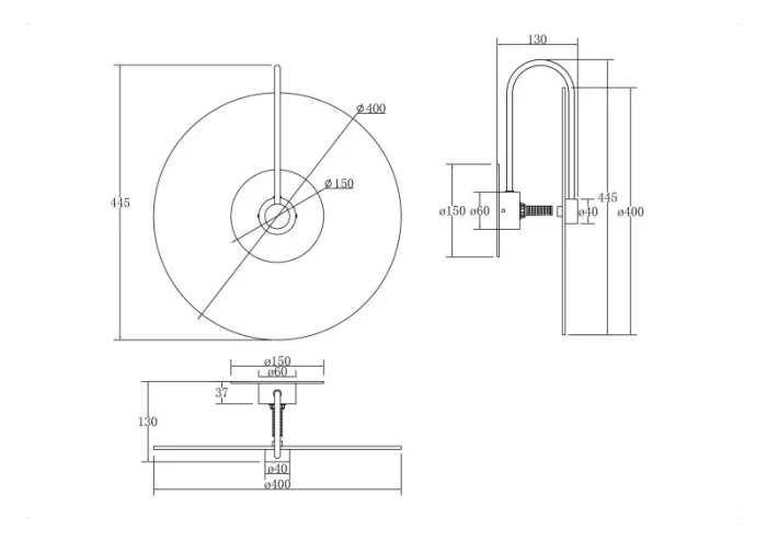 Бра Maytoni MOD305WL-01CH