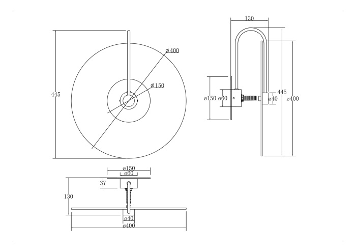 Бра Maytoni Mare MOD305WL-01CH