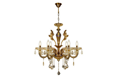 Подвесная люстра iLamp Asia 81069-6 Бронзовая