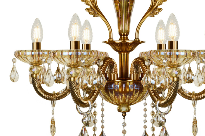 Подвесная люстра iLamp Asia 81069-6 Бронзовая