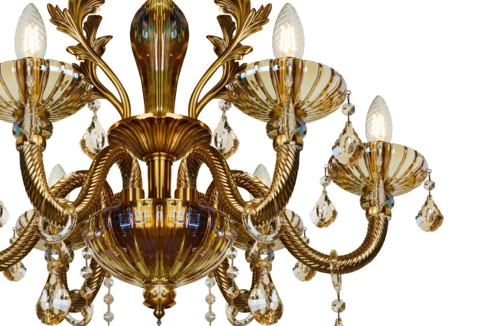 Подвесная люстра iLamp Asia 81069-6 Бронзовая