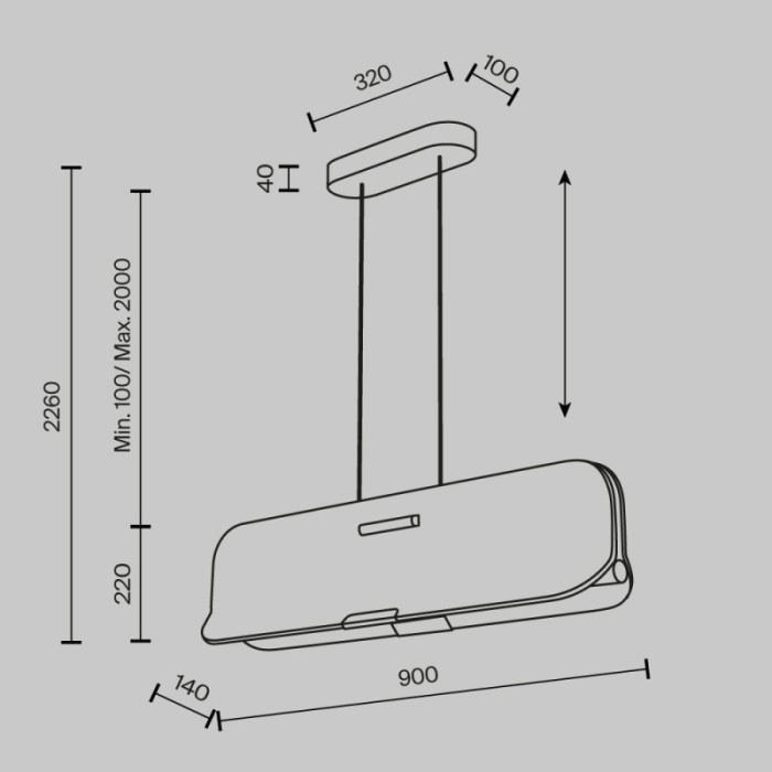 Подвесной светильник Maytoni MOD408PL-L12B3K