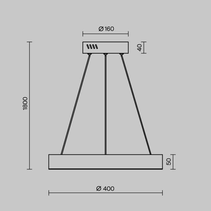 Подвесной светильник Maytoni Saturno MOD415PL-L36BS4K
