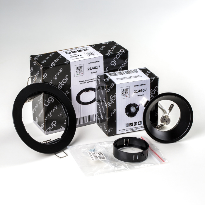 Комплект со светильником Lightstar Domino D61707BMOD