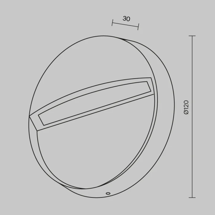 Светильник для ступеней Maytoni Mane O046SL-L3B3K
