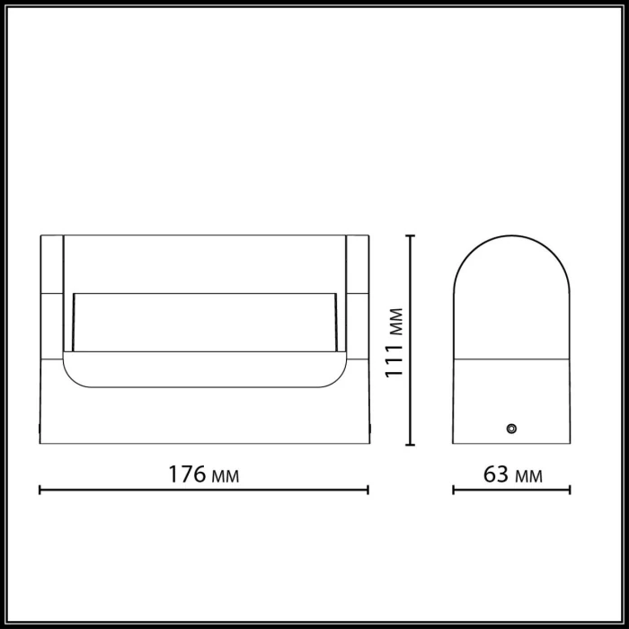 Уличный фасадный светильник ODEON LIGHT NATURE 7117/12WL