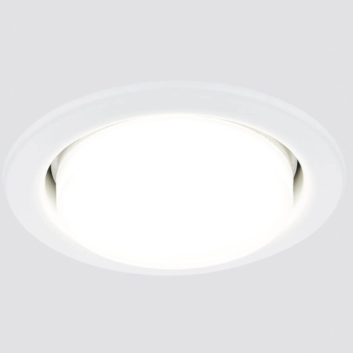 Встраиваемый точечный светильник GX53 Ambrella light G101 W