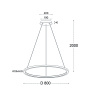 Светильник подвесной Italline IT013-6028 white 3000K
