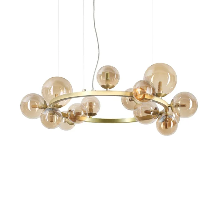 Подвесной светильник Ideal Lux Perlage SP14 Ambra 322797