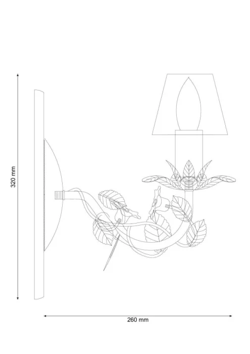 Бра Lucia Tucci Fiori di rose W107.1