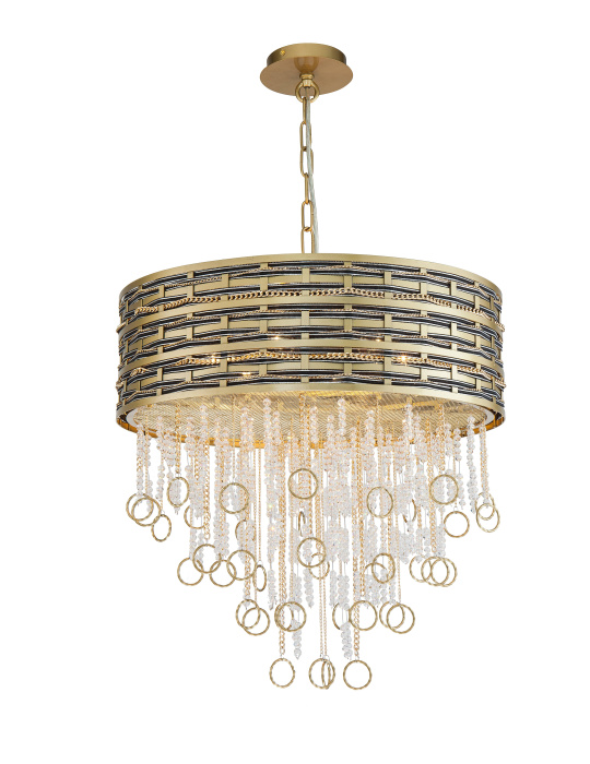 Люстра подвесная Lucia Tucci PERSO 4931.6 gold&black