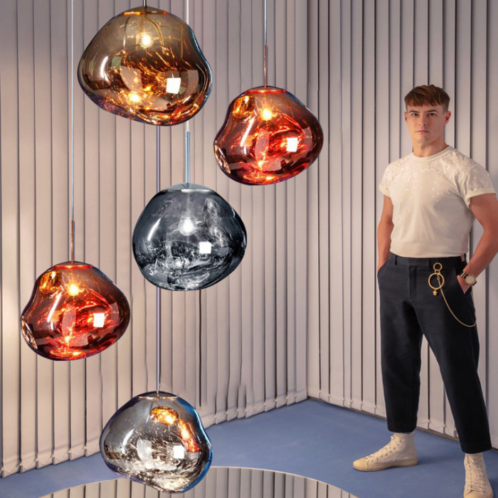 Подвесной светильник Tom Dixon Melt Pendant Silver D28 ImperiumLoft