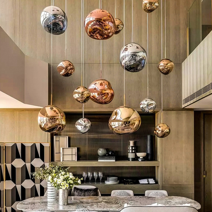 Подвесной светильник Tom Dixon Melt Pendant Silver D28 ImperiumLoft