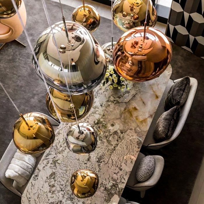 Подвесной светильник Tom Dixon Melt Pendant Silver D28 ImperiumLoft