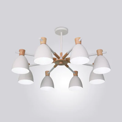 Потолочная люстра FOLKE 8 White ImperiumLoft