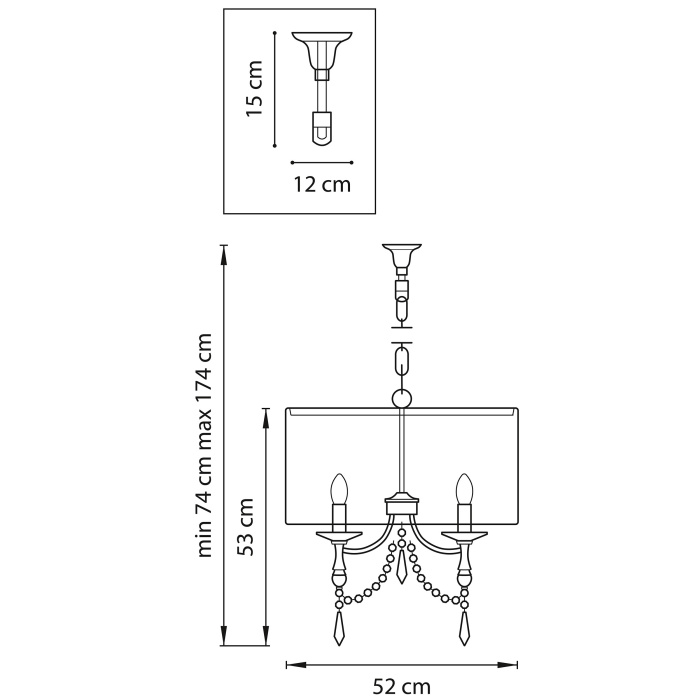 Подвесная люстра LIGHTSTAR 725033