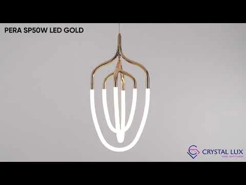 Светильник подвесной Crystal Lux PERA SP50W LED GOLD