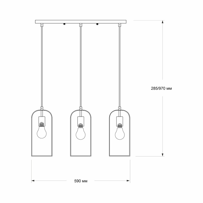 Подвесной светильник PHOENIX ESCADA 10198/3S