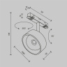 Трековый светильник Maytoni Lens TR217-4-15WTW-DS-B