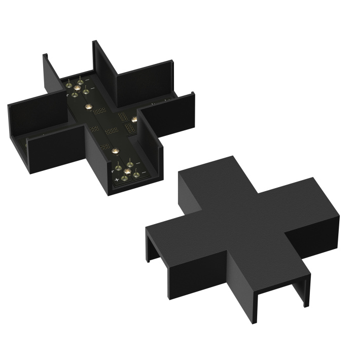 Коннектор питания X-образный Elasity Maytoni TRA160CX-11B