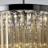 Подвесная люстра Delight Collection 1920s Odeon KR0387P-10B chrome/amber
