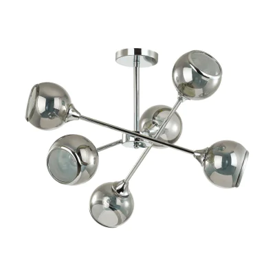 Люстра потолочная 4530/6C COMFI LN21 060 хром Люстра потолочная E27 6*60W 220V SANDRA