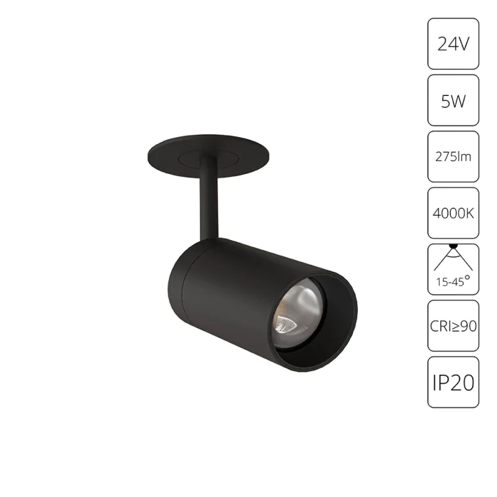 Встраиваемый светильник Arte Lamp PRESTO A6187PL-1BK