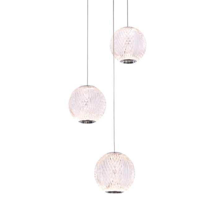 Подвесной светильник Delight Collection Elliot Diamante MD20001012-3A chrome