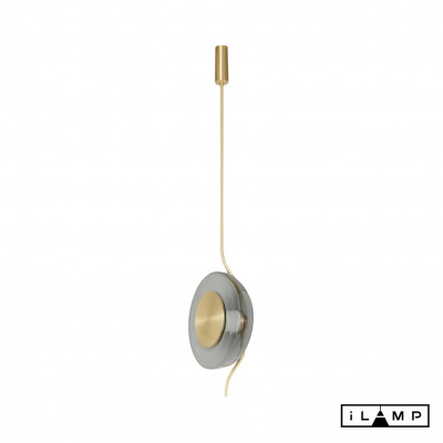 Подвесной светильник iLamp STEREO 9285P GOLD&amp;SMOKY
