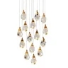 Подвесной светильник Delight Collection Crystal rock II 9701P/15R brass