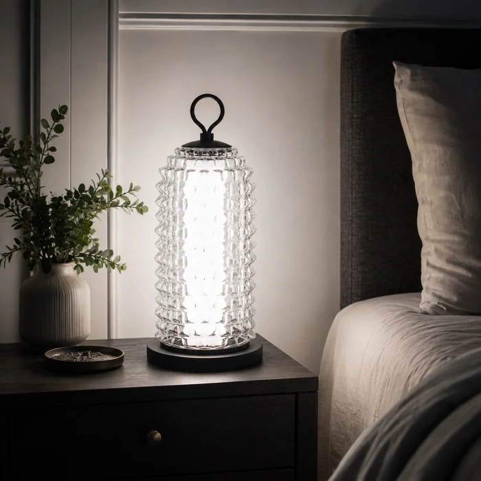 Прикроватная лампа ST-Luce черный/прозрачный LED 1*12W 4000K SL6144.404.01