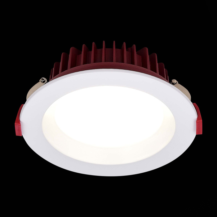 Светильник встраиваемый Белый LED 1*18W 4000K 1 440Lm Ra80 100° IP44 D140xH52 100-240VV ST752.548.18