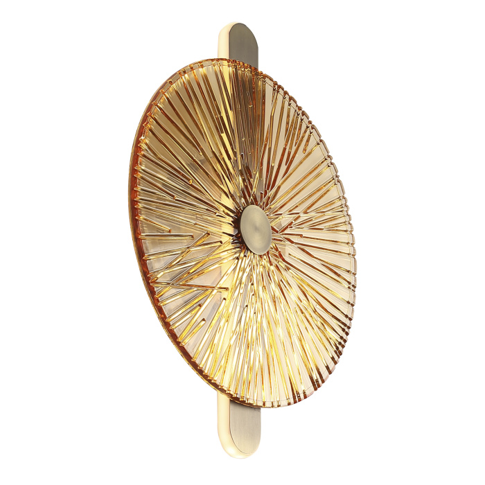 Светильник настенный ST-Luce бронза/янтарь LED 1*11W 4000K SL6141.311.01