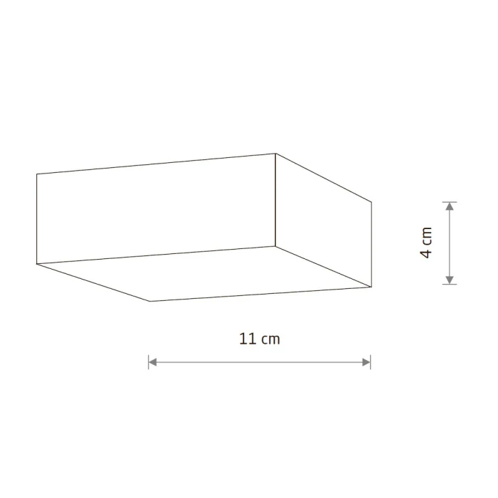 Потолочный cветильник Nowodvorski Lid Square Led Black 10424