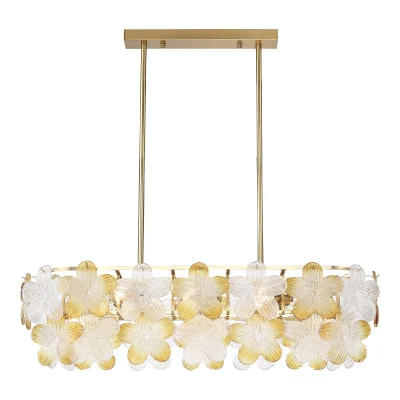 Светильник подвесной ST-Luce золотистый/Прозрачный, янтарный E14 8*60W SL6240.203.08