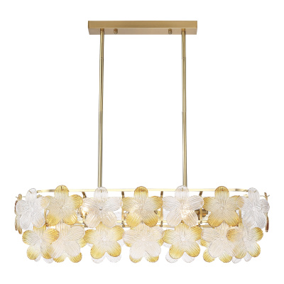 Светильник подвесной ST-Luce золотистый/Прозрачный, янтарный E14 8*60W SL6240.203.08