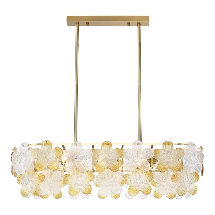 Светильник подвесной ST-Luce золотистый/Прозрачный, янтарный E14 8*60W SL6240.203.08