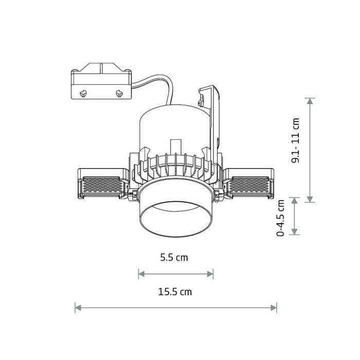 Спот встраиваемый Nowodvorski Mono Slide Trimless White 10802
