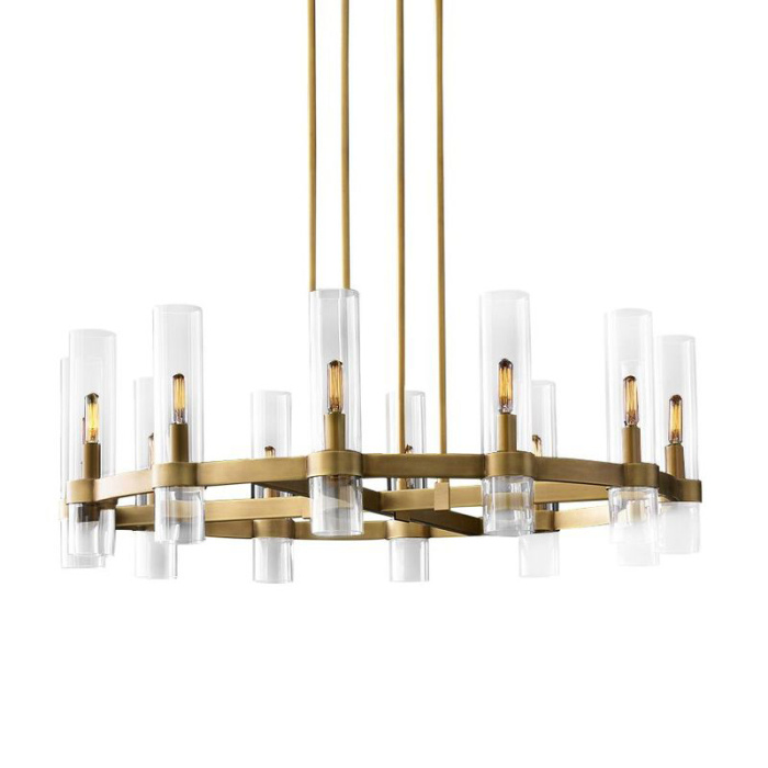 Подвесная люстра Delight Collection Ravelle MT8888-8H antique brass