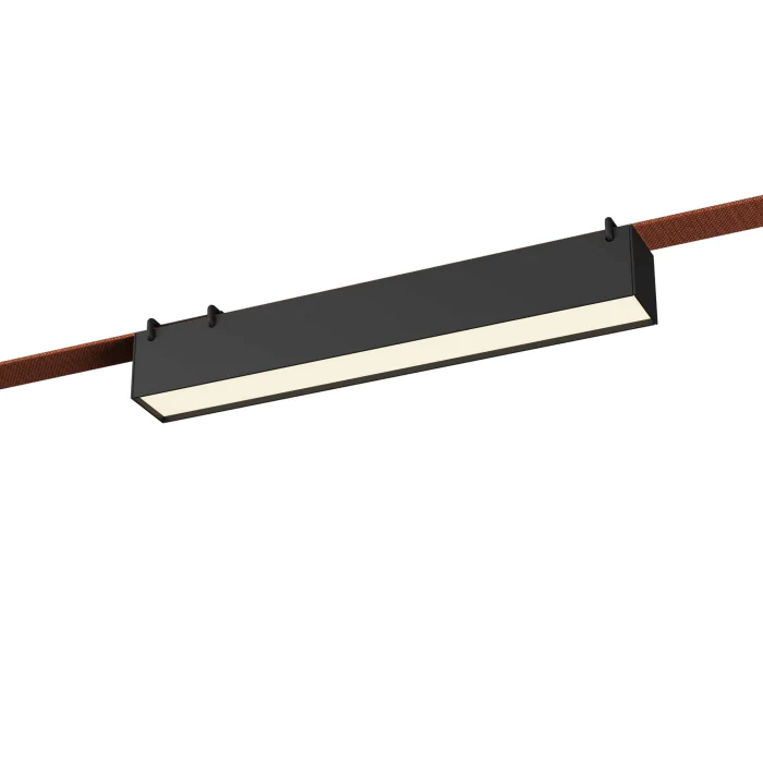 Светильник трековый Черный LED 1*12W 3000K 670Lm Ra90 120 IP20 L323xW40xH45 48V ST456.436.12