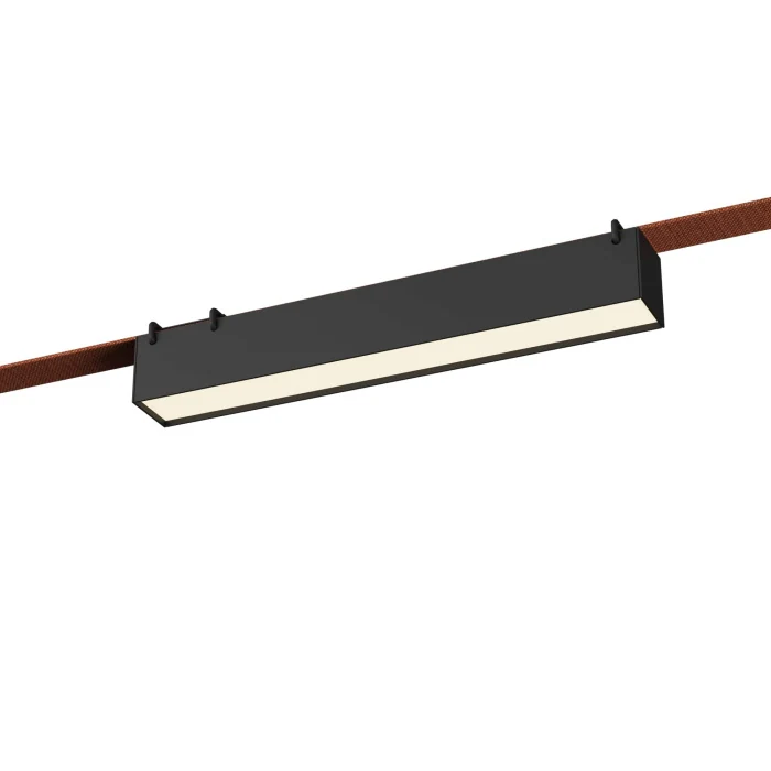 Светильник трековый Черный LED 1*12W 3000K 670Lm Ra90 120 IP20 L323xW40xH45 48V ST456.436.12