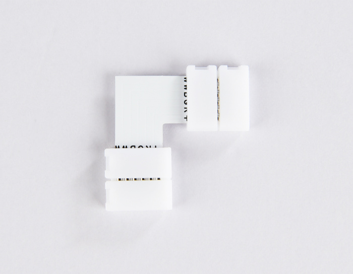 Соединитель угловой L для светодиодной ленты 5050 12/24V (6 конт.) GS6801 (10шт) Ambrella light GS6801