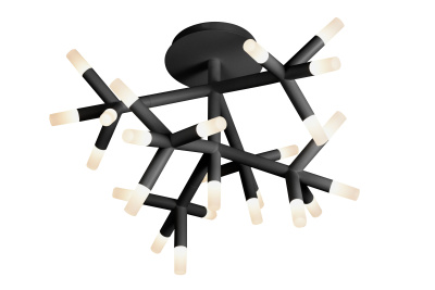 Потолочная люстра iLedex Savage FS-017-X25 BK