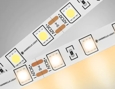 Светодиодная лента Ambrella Light GS2001 5050 60Led /14.4W m/ 12V IP20 3000K 5m Ambrella light GS2001