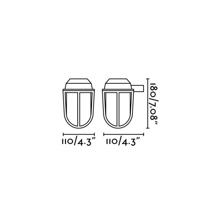 Настенный светильник BORDA Brass wall lamp