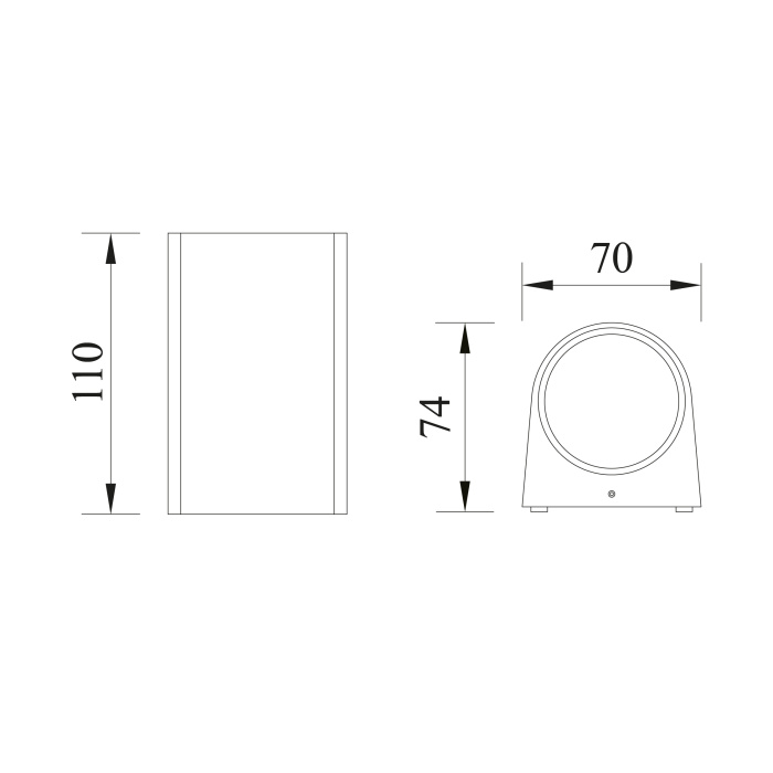 Настенный фонарь Natural Concepts Dwell NC-013332-DG