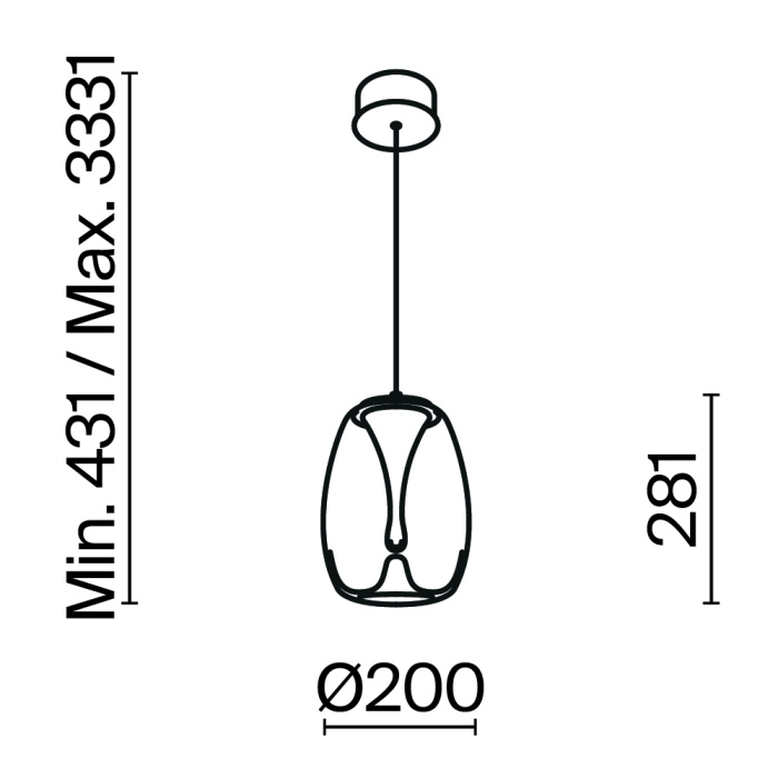 Подвесной светильник Maytoni Splash MOD282PL-L8G3K