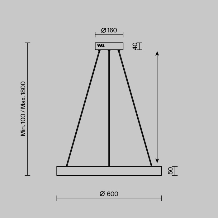 Подвесной светильник Maytoni Saturno MOD415PL-L45BS4K