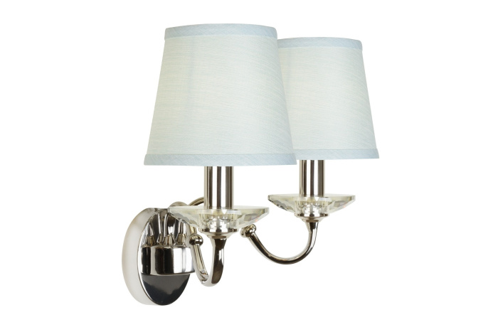 Настенный светильник iLamp Dolce Vita W2345-2 Никель+голубой