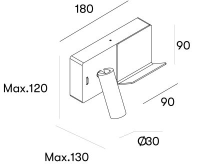 Настенный светильник Leds C4 E-LAMP MINI White